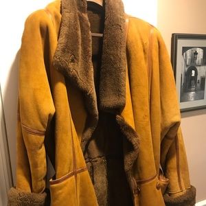 Carmel color - sheep skin woman’s coat